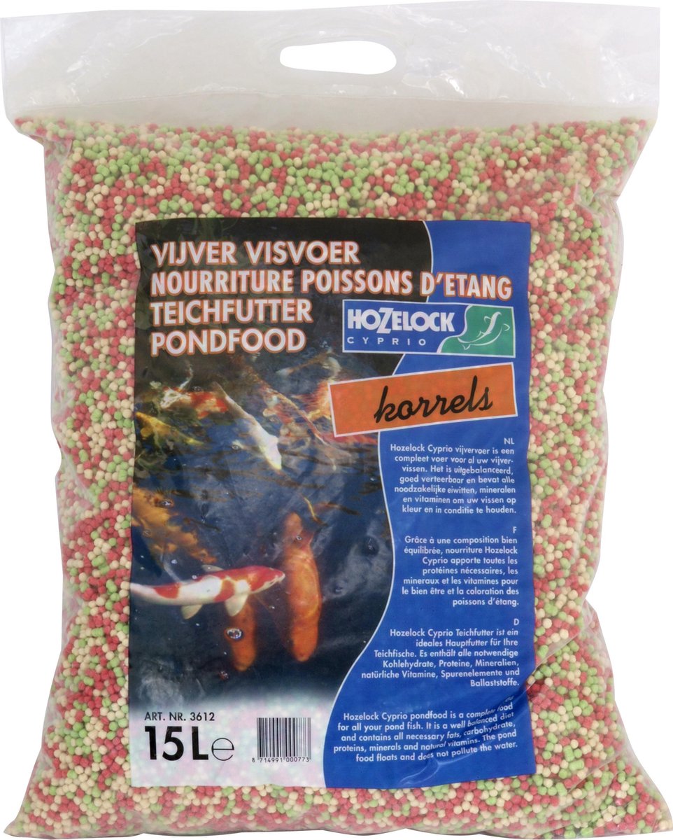 Hozelock visvoer Korrel 15 liter