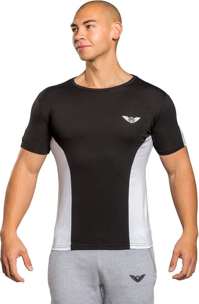 Aero wear Equinox - T-shirt - Zwart -Wit - XL