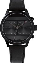 Tommy Hilfiger TH1791595 Horloge - Leer - Zwart - Ø 40 mm