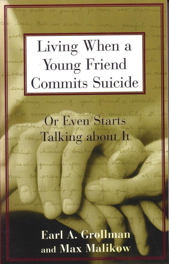 Living When a Young Friend Commits Suicide - cover