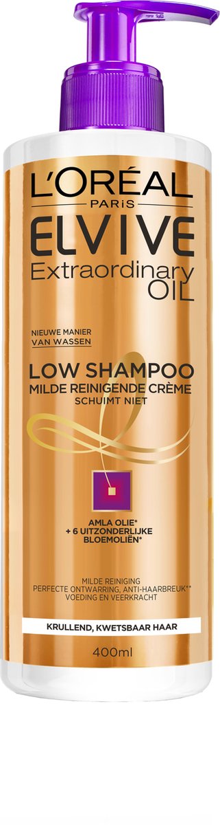 L'Oréal Paris Elvive Extraordinary Oil Krulverzorging - 400ml Low Shampoo | bol.com
