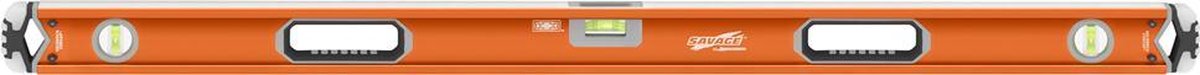 Aluminium waterpas 137 cm - met gel shock bescherming - 0,5 mm/m nauwkeurigheid - V-hals voor buizen en hoeken - meerdere libellen