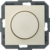 Berker S1 inbouw draaidimmer - 230V - gloei/halogeen - creme -  60-400W - Dimmer - Inbouw