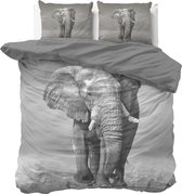 Dreamhouse Elegant Elephant - Dekbedovertrekset - Tweepersoons - 200x200/220 + 2 kussenslopen 60x70 - Antraciet