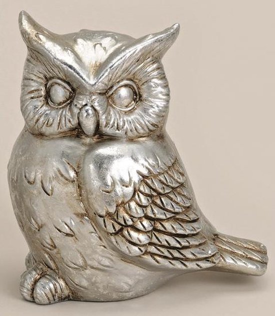 Autonoom Illusie spiraal Decoratie uil zilver 16 cm model 2 | bol.com