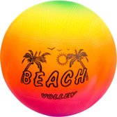 Lg-imports Strandbal - volleybal  beachbal 23 cm NEON kleuren