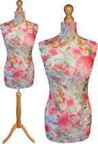 Pink flower paspop met licht bruine sparkling driepoot 36/38