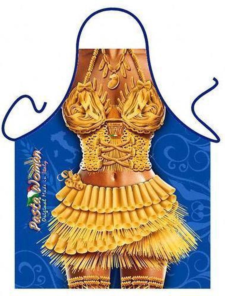 Benza Schort Pasta vrouw - Sexy/Leuke/Grappige/Mooie Keukenschort