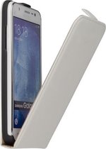 Samsung Galaxy J5 Leder Flip Case hoesje Wit