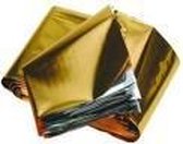 Isolatiedeken | Reddingsdeken | Isoleerdeken | goud/zilver (1,6 x 2,1 meter) | set van 4 stuks