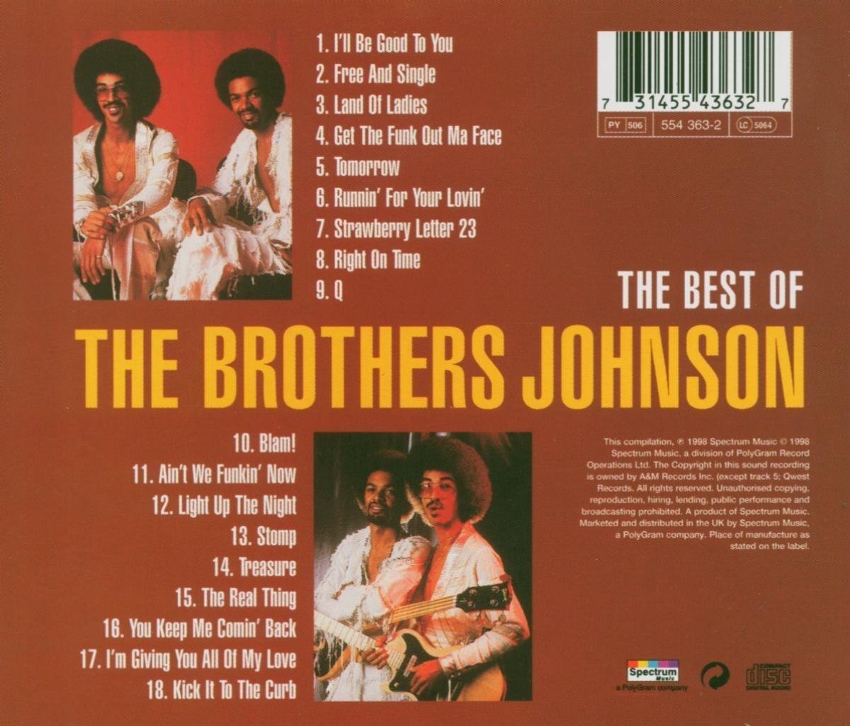 The Best Of The Brothers Johnson, The Brothers Johnson CD (album