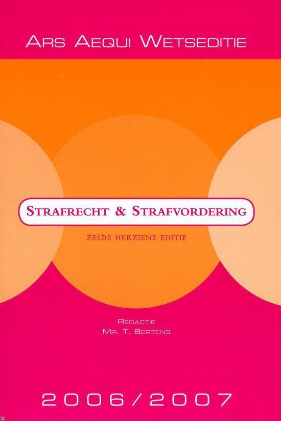 Strafrecht & strafvordering 2006/2007 - cover