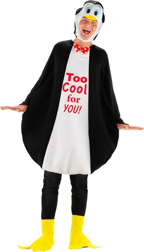Driedelig Pinguin pak kostuum Zwart - one-size | bol.com