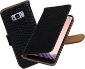 BestCases.nl Samsung Galaxy S8 Slang booktype hoesje Zwart