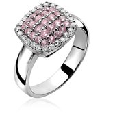 ZINZI zilveren ring roze ZIR887R