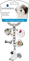 Little Gifts sleutelhanger Old English Sheepdog / Bobtail gekleurd