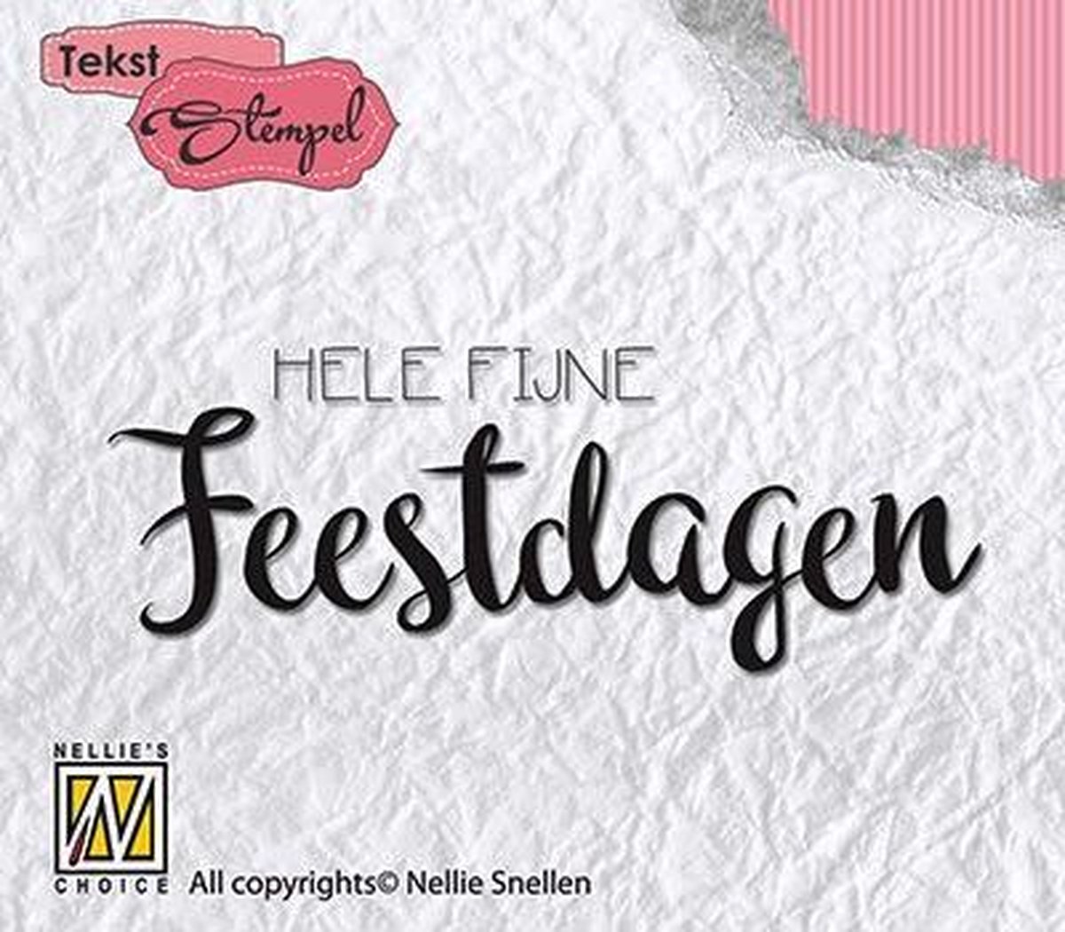 Stempel Nederlandse Tekst - Hele fijne Feestdagen | bol.com
