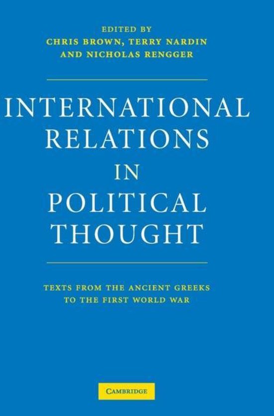 International Relations in Political Thought - cover