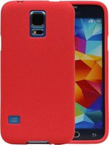 Rood Zand TPU back case cover hoesje voor Samsung Galaxy S5