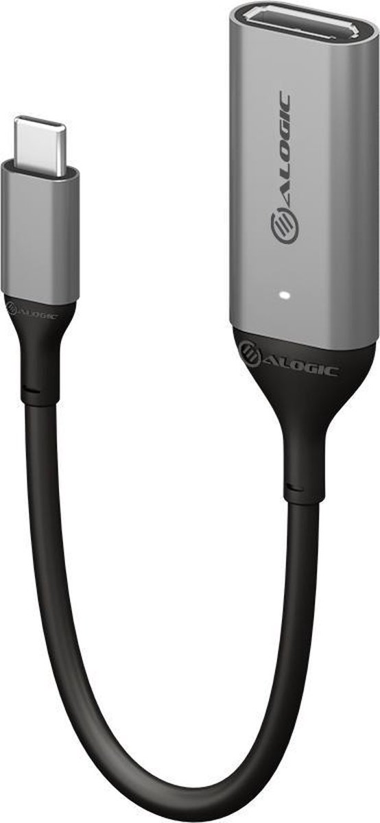 ALOGIC ULUCDP-ADP tussenstuk voor kabels USB-C DisplayPort Zwart, Grijs