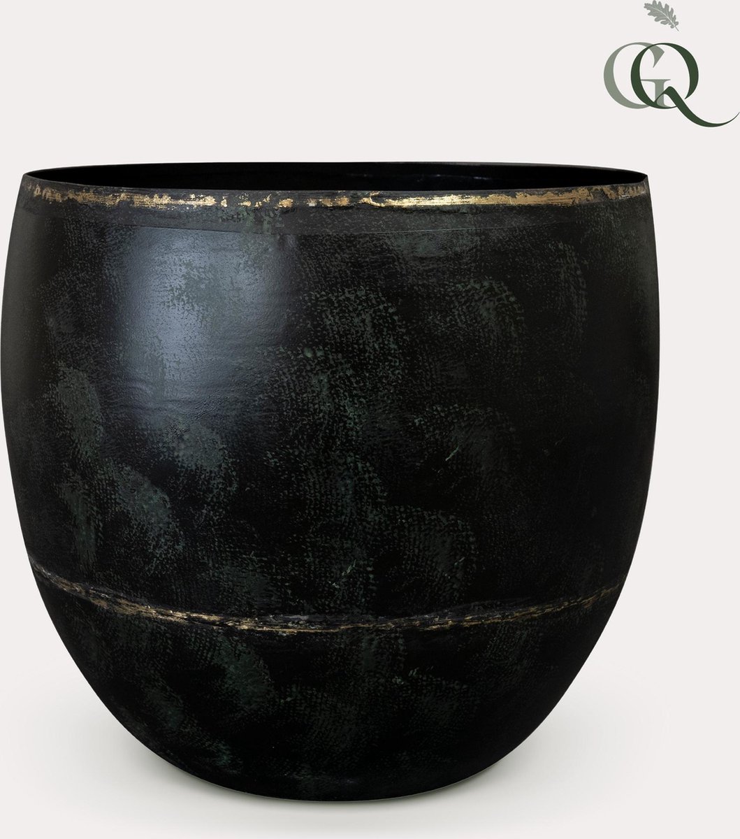 Green Harmony | Pot - Zwart -Belia vintage black - M - H25 W28