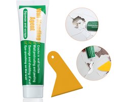 Home & Marker - Muurvuller - Vulmiddel - Muur Reparatie - Inclusief Plamuurmes - Snelwerkend - 100 Gram - WALLFIX