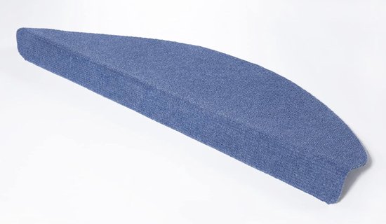 Floordirekt Sundae Trapmatten van velours, halfrond of hoekig, trapmatten in 6 kleuren, duurzaam en onderhoudsvriendelijk, traptapijt voor binnen