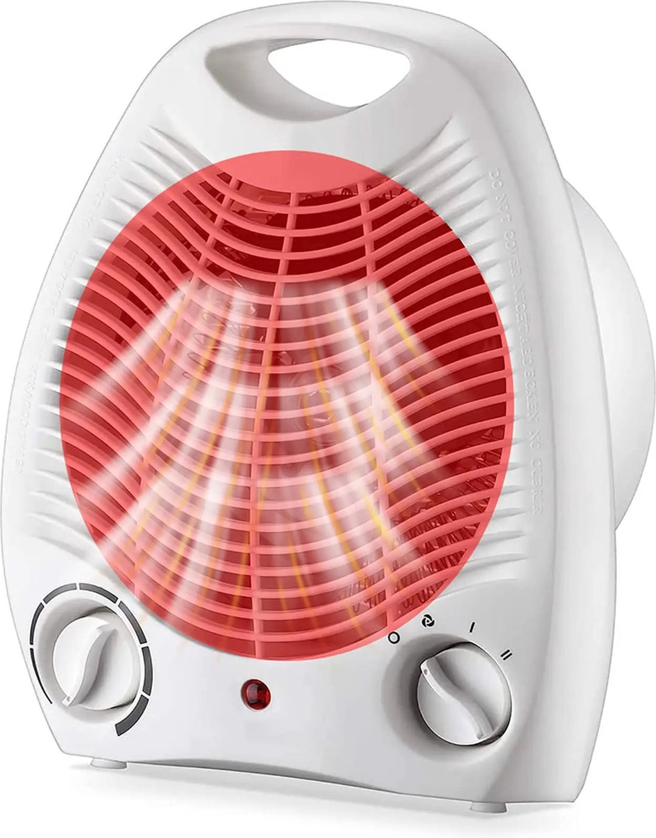 Bol.com Betaalbare Goederen® Elektrische Heater - Kachelventilator - Heater - 2000W - Voor Kantoor En Bureau aanbieding