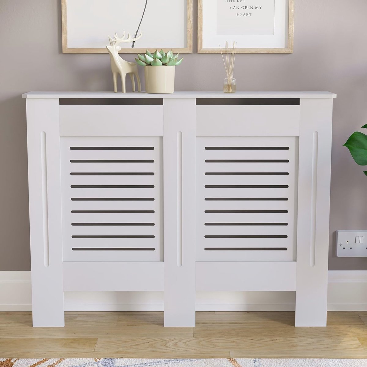Moderne radiatorbekleding MDF in wit - Perfect voor elke ruimte