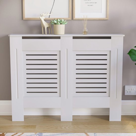 Moderne radiatorbekleding MDF in wit - Perfect voor elke ruimte