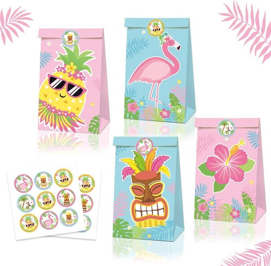 JeVenis 12 stuks gastgeschenkzakjes voor pinguïnfeesten, snoepzakjes voor pinguïn-verjaardagsfeest, decoratie voor pinguïnverjaardagsfeesten, decoraties