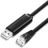 Bol.com Ugreen - consolekabel - USB - Ethernet RJ45-adapter 15m zwart - (CM204) aanbieding