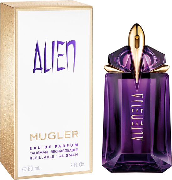 Mugler Alien Eau de Parfum – Bloemige, Houtachtige en Amberachtige Parfum - Navulbare Parfum voor dames - 60ml