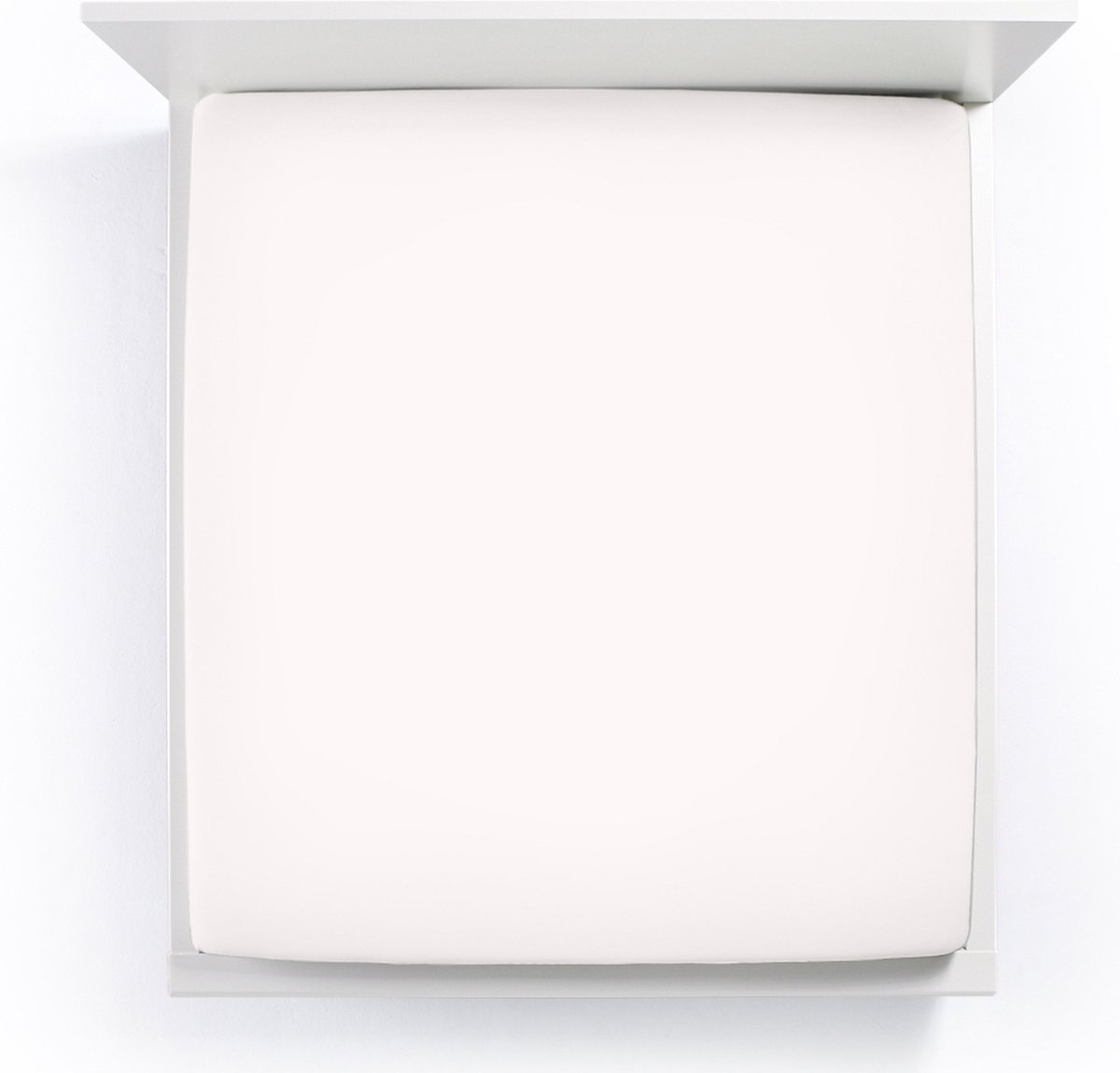 Bella Donna Jersey La Piccola Topperhoeslaken 200x210-220 cm Off-white 0114 Wit