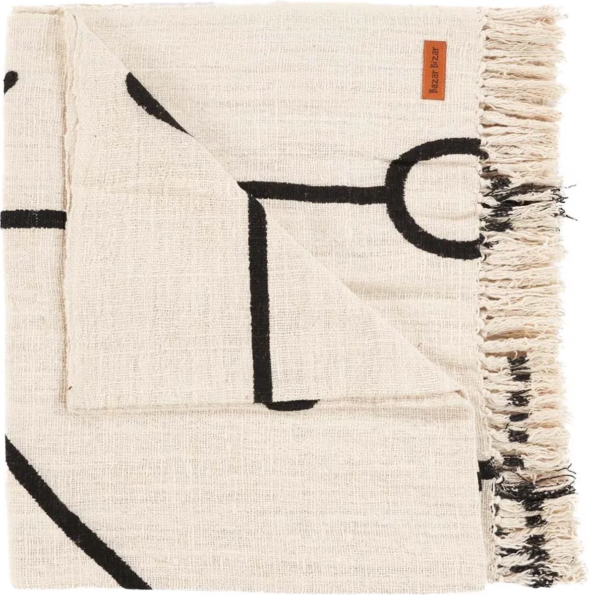 The Evil Eye Bed Throw - Natural Black