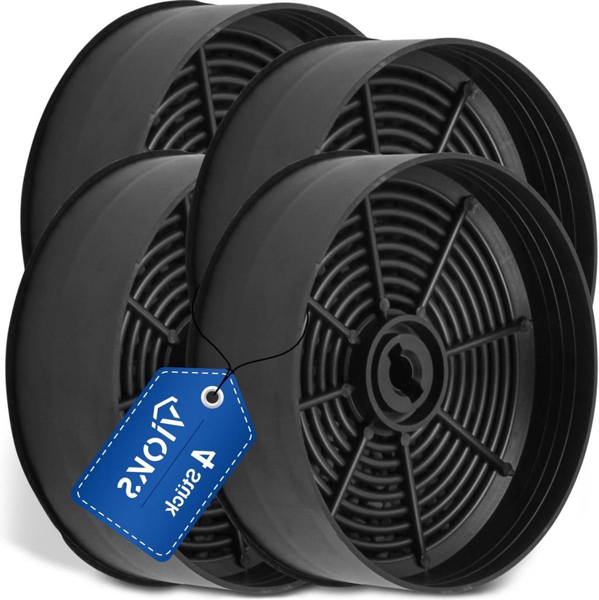 purero® Actieve koolfilter/keramische filter, vervanging voor AEG koolstoffilter 4055550331 (2 stuks) - geschikt voor AEG inductiekookplaat model IDE 74243 IB - serie 942150896 xx - Made in Germany
