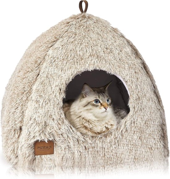 Slaapzak voor katten, slaapzak voor binnenkatten, slaapzak voor katten, behaaglijk kattenbed - kattenbed, kattenbed, kattenbed voor kittens, nestbed voor katten, kattennestbed om te