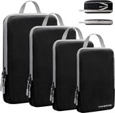 Traveltime Koffer Backpack Organizer set - Compressie Packing Cubes - Backpack Compression Cube - 4-delig Organizer Set