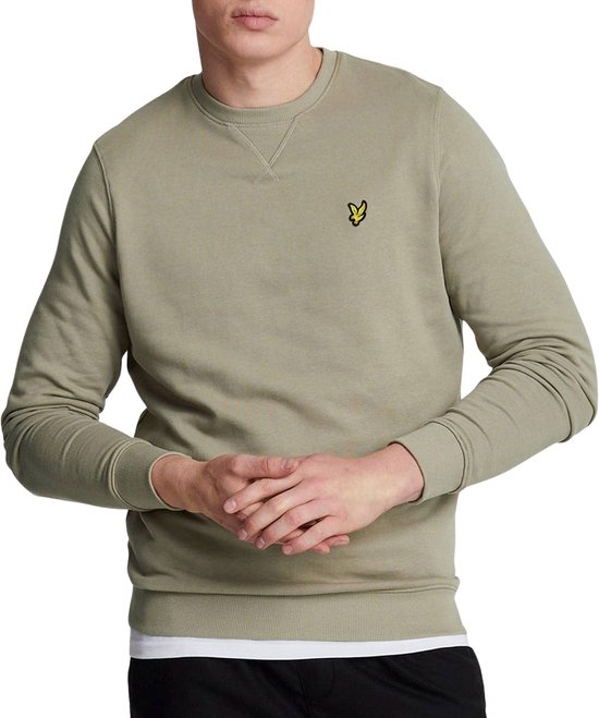 Lyle Scott Crew Neck Truien Vesten Heren Sweater Hoodie Vest Groen Maat S bol