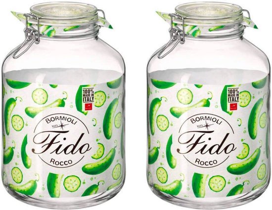 Bormioli Rocco Weckpot Fido - ø 17,5 cm / 5 Litres - 2 pièces