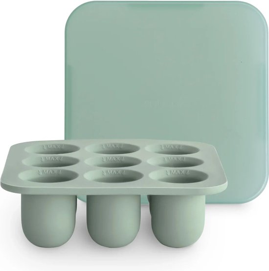 Mushie Fresh Food Diepvries Tray - Cambridge Blue van Mushie — afbeelding 4