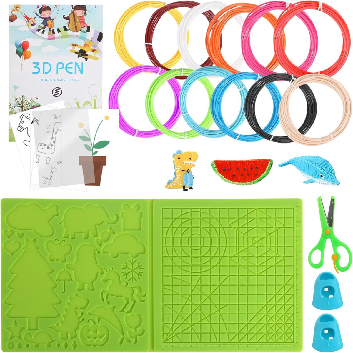 Equivera 3D Pen - 3D Starterspen - 3D Pen Starterspakket - Knutselen en Tekenen - 3D Printen - Incl. Vullingen en Filament - Kinderen en Volwassenen