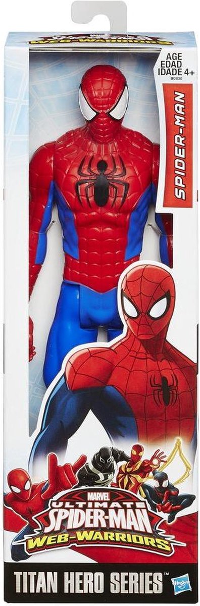 Marvel Avengers Titan Hero - Speelfiguur (30cm) - Spider-Man - Rood — afbeelding 6