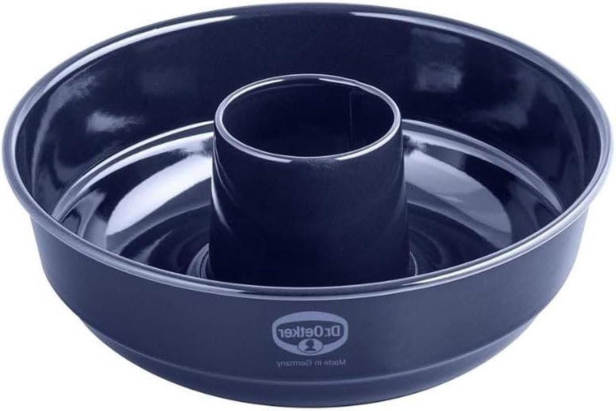 26 cm Frankfurter Krans taartvorm Back-Liebe emaille donkerblauw - antiaanbaklaag