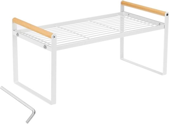 Keukenrek Op Het Werkblad, Uitbreidbaar, Multifunctioneel Metalen Keukenrek Heavy Duty Verstelbaar Werkbladenrek Kruidenrek Organizer Pantry Vrijstaand Voor Keuken En Badkamer Keukenrek Op Het Werkblad, Uitbreidbaar, Multifunctioneel Metalen Keukenrek Heavy Duty Verstelbaar Werkbladenrek Kruidenrek Organizer Pantry Vrijstaand Voor Keuken En Badkamer