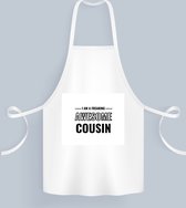 Akyol - Je suis un cousin vraiment génial Tablier - Cousin - le cousin le plus génial - cadeau d'anniversaire - anniversaire - cadeau - cadeau pour cousin - articles pour cousin - cadeau - présent - cadeau - 82 par 71 cm