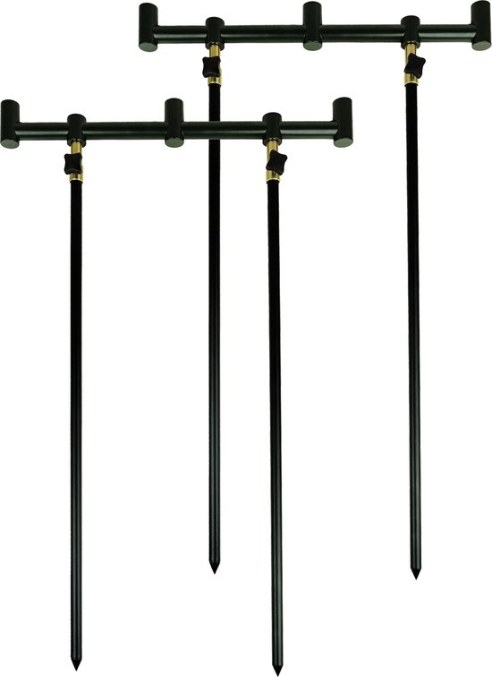 Eurocatch Goalpost set 2 Rod Complete - Banksticks - Buzzerbars - Beetmelders - Hengelsteun - Karper van Eurocatch — afbeelding 2