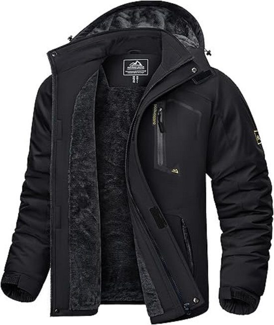 Foto: Herenjassen waterdichte fleece winter warm ski regenjassen outdoor thermische jassen met afneembare capuchon