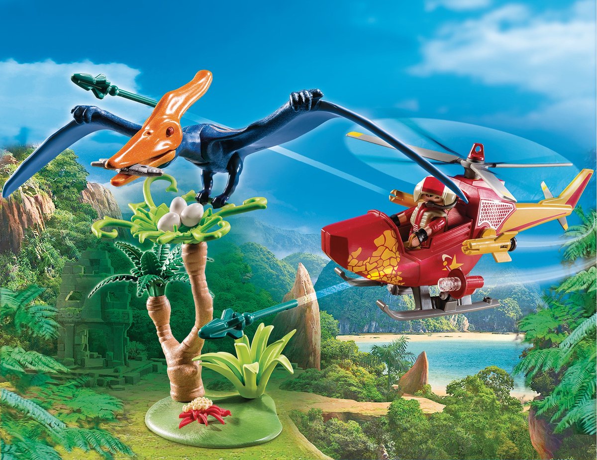 PLAYMOBIL Dinos Helikopter met Pteranodon - 9430 — afbeelding 6