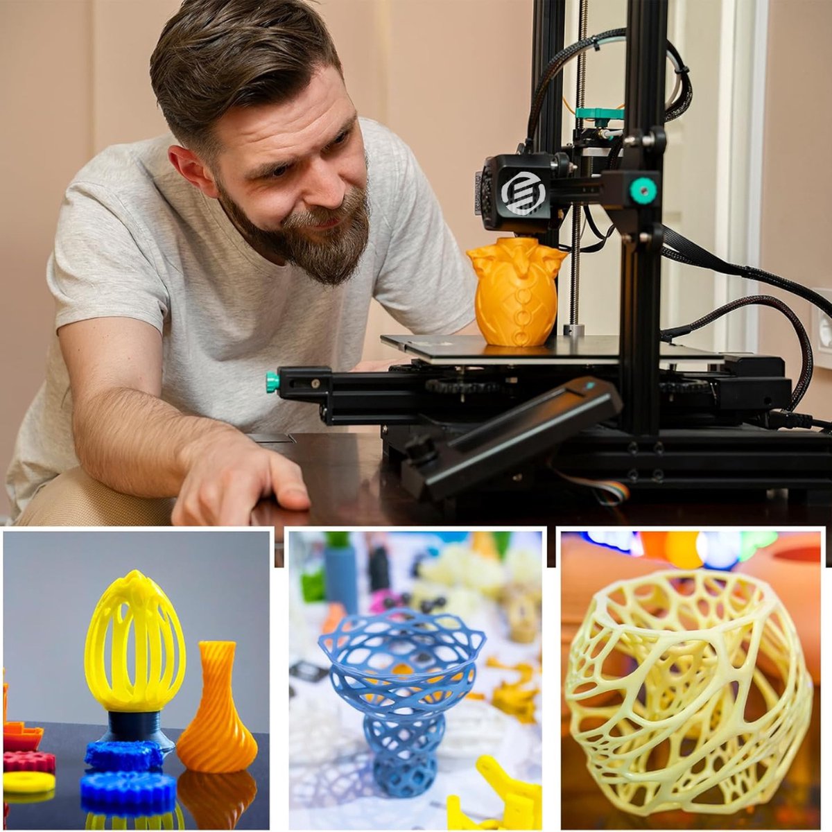 Equivera 3D Pen - 3D Starterspen - 3D Pen Starterspakket - Knutselen en Tekenen - 3D Printen - Incl. Vullingen en Filament - Kinderen en Volwassenen